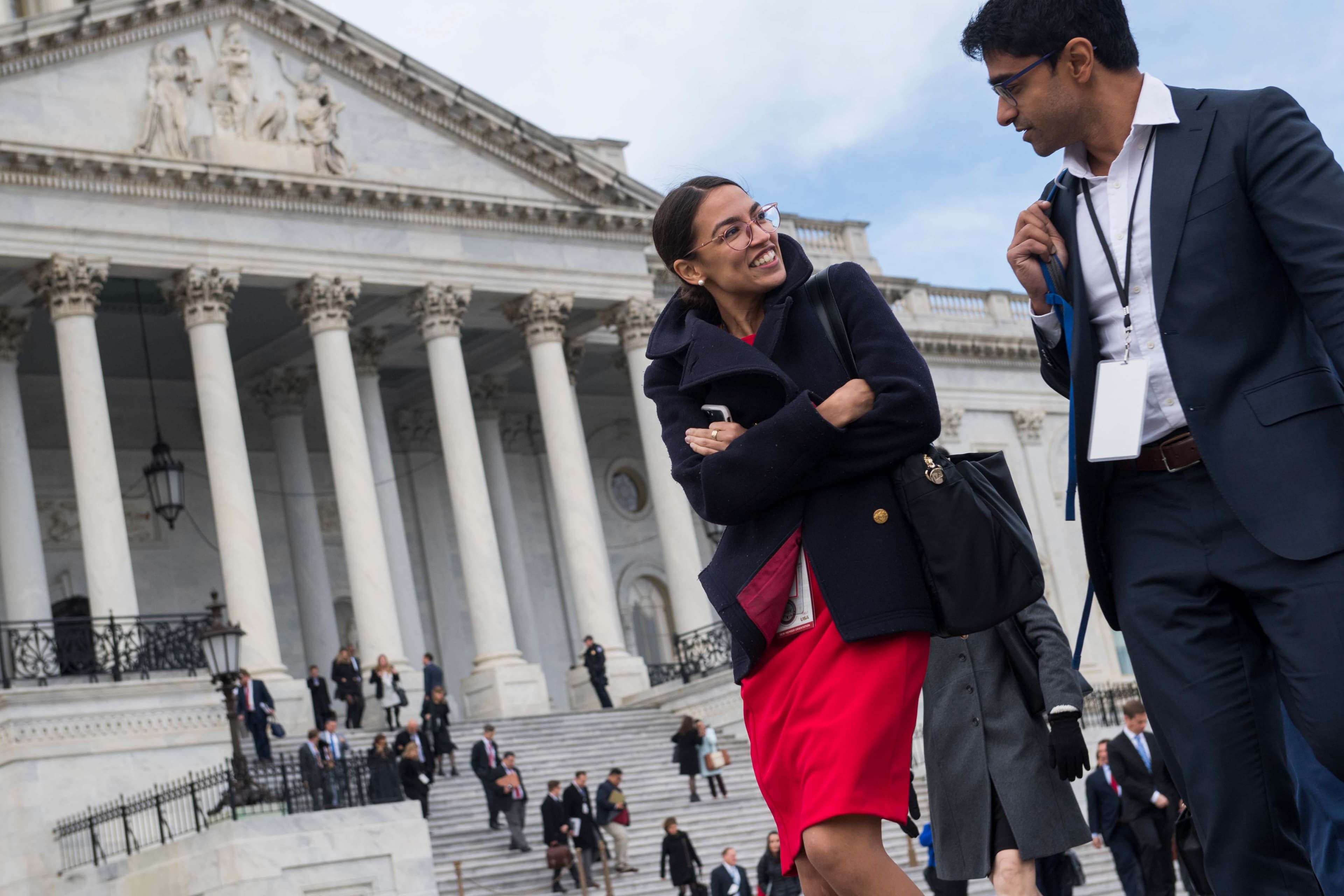 Saikat talking to voter